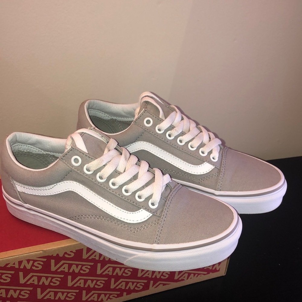 Old school grey and white vans